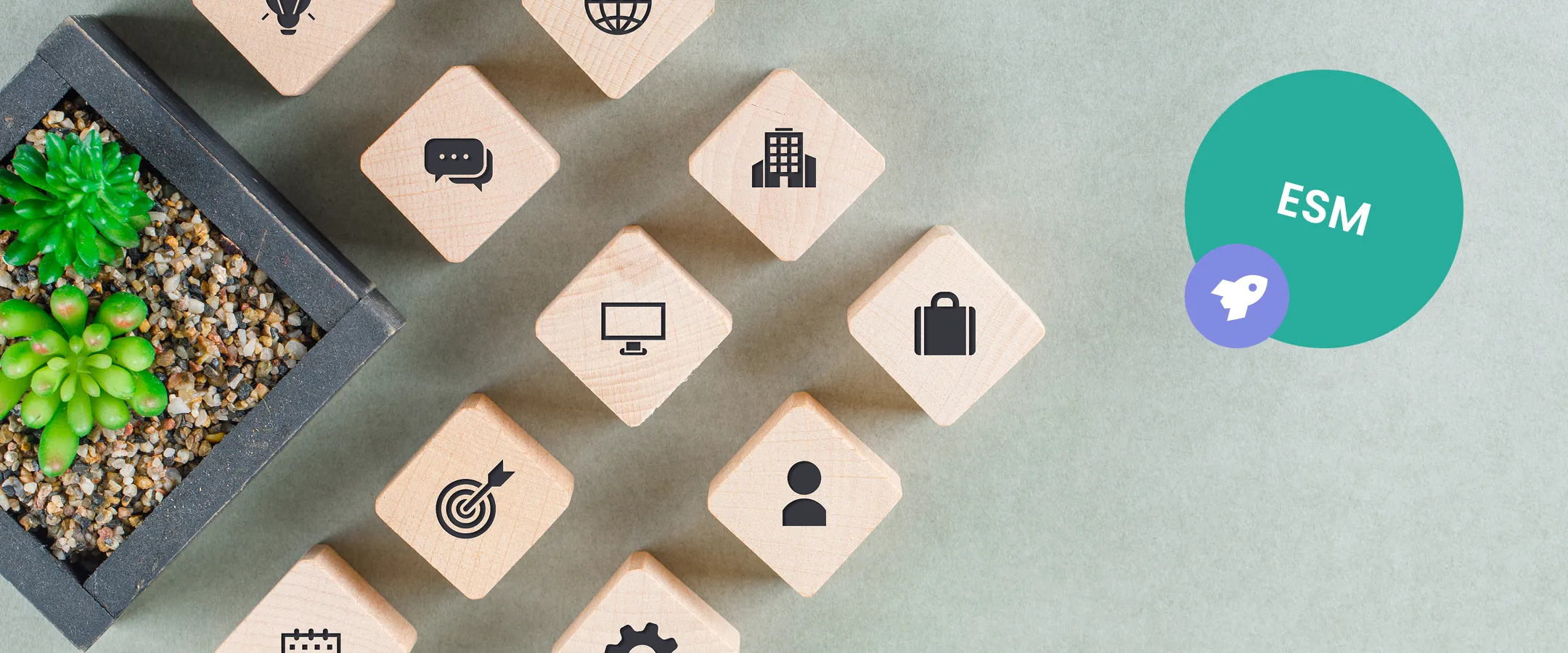 Grafik zu den 8 Vorteilen von ESM