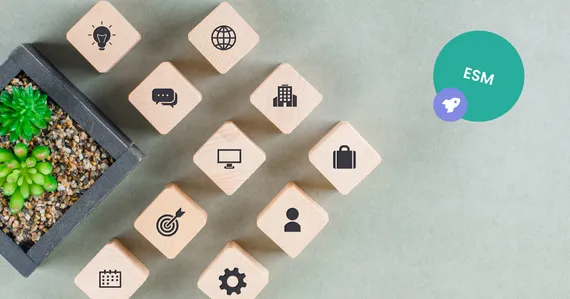 Grafik zu den 8 Vorteilen von ESM