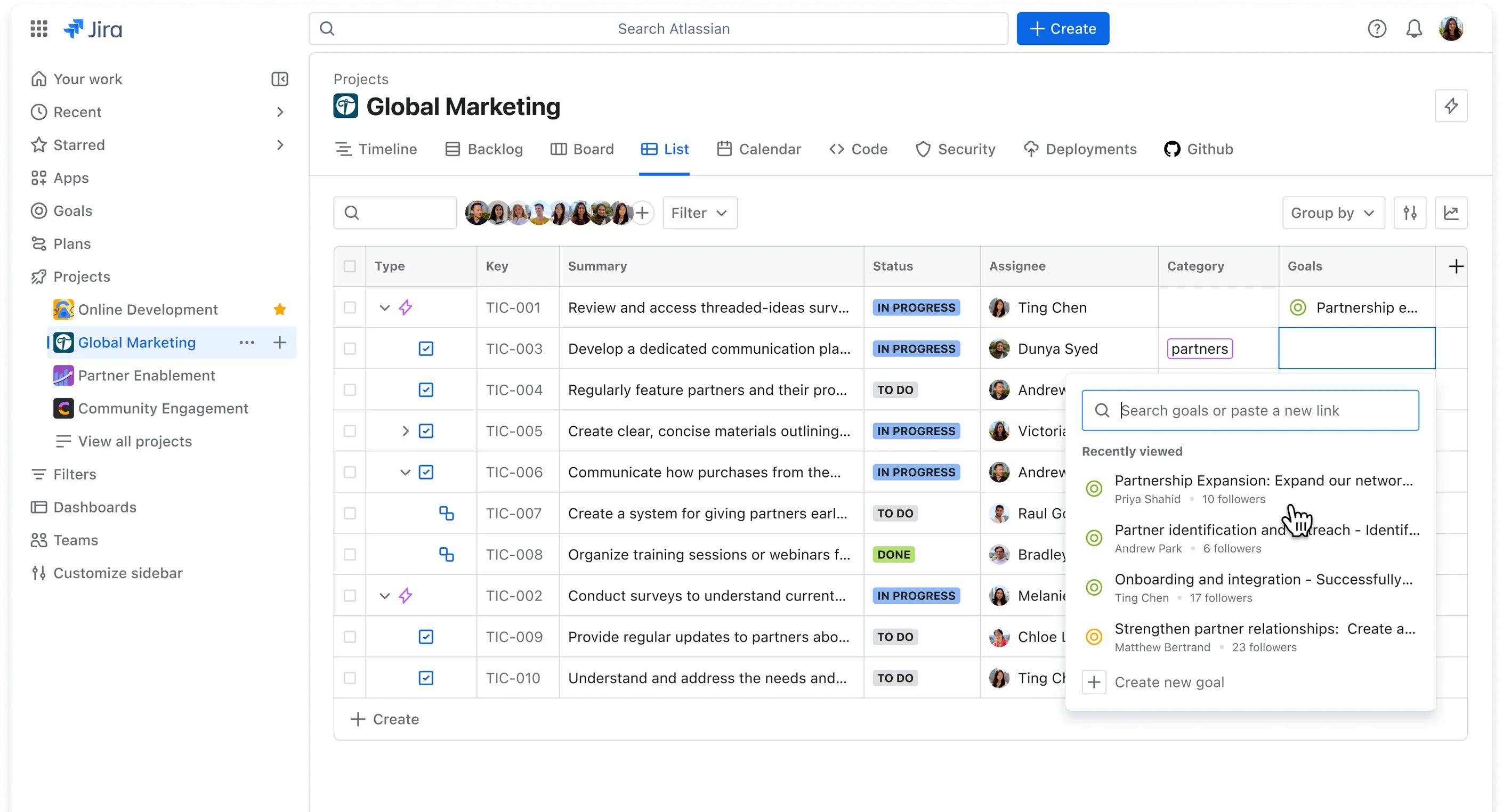Ziele in Jira – Übersicht der neuen Goals-Funktion