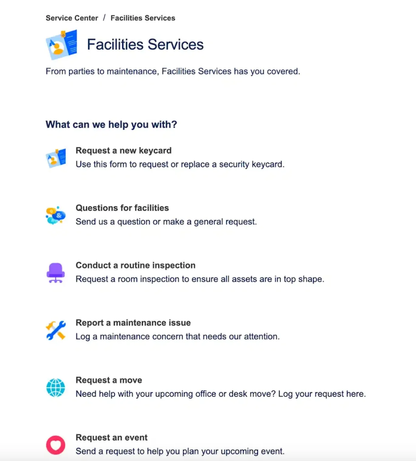 Ein Serviceportal im Facility-Management