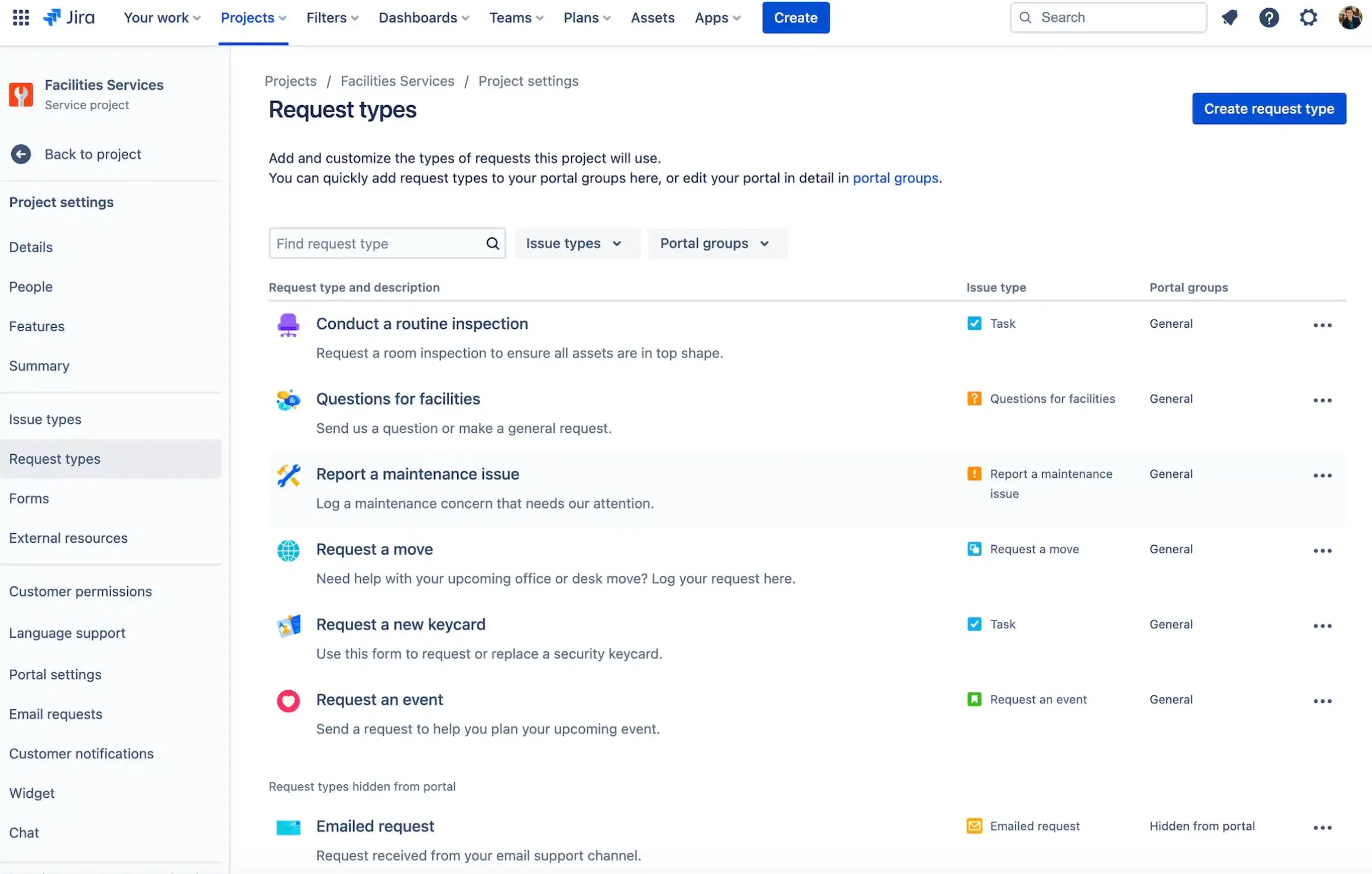 Anfragetypen im Facility-Management