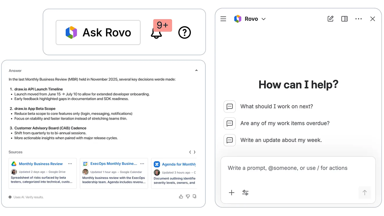 Rovo – Interaktive Produktübersicht