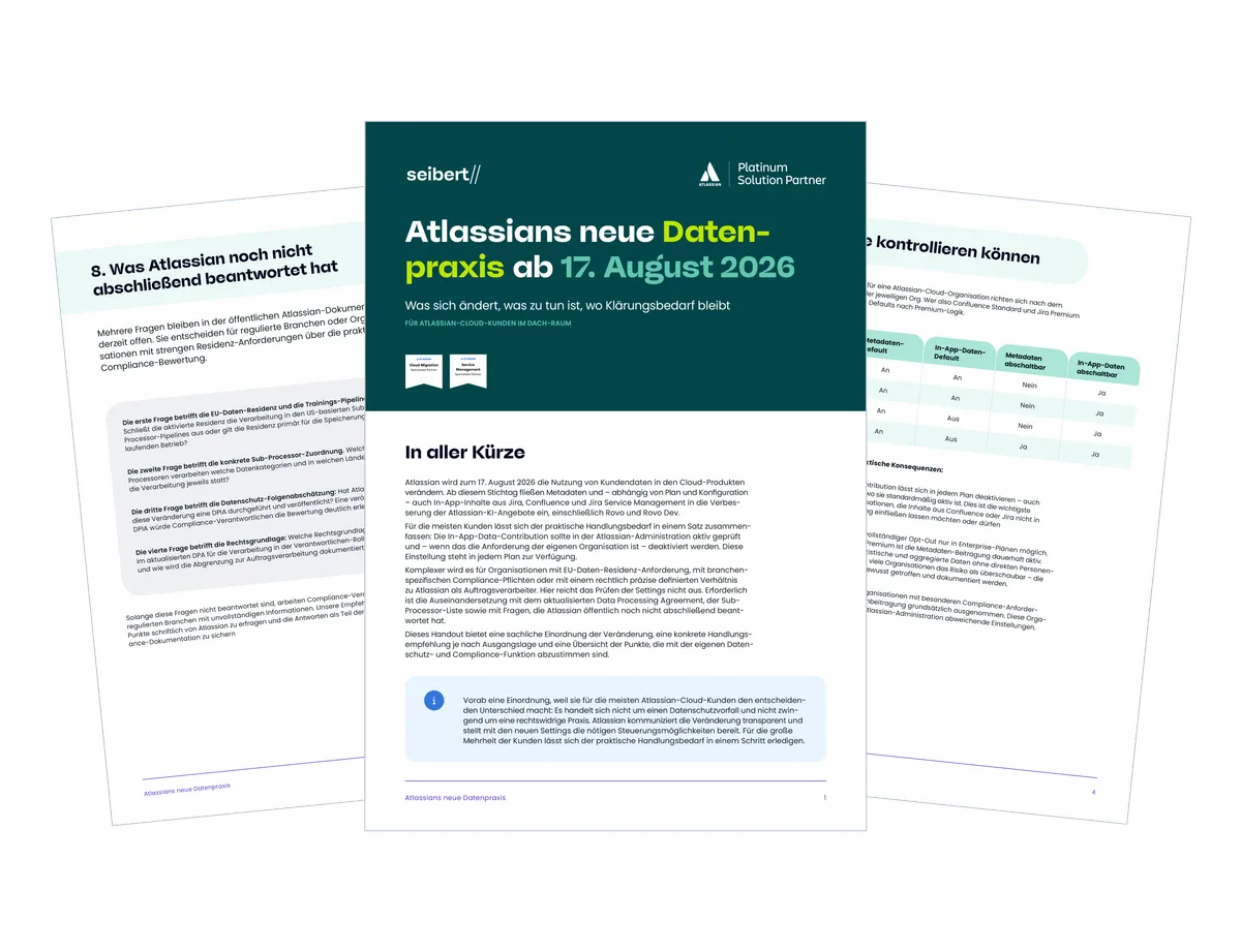 Cover des Handouts Atlassians neue Datenpraxis ab 17. August 2026