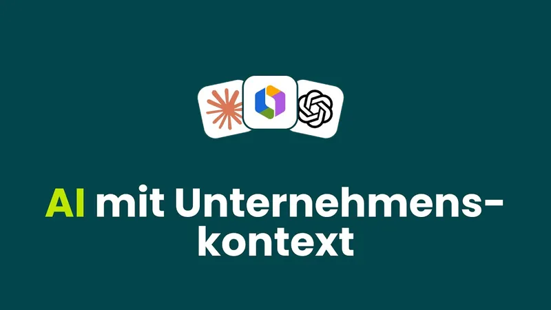 Video: Wo fängt AI an? – AI mit Unternehmenskontext
